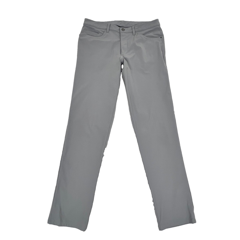 Lululemon ABC Pant Men's 33x33 Classic-Fit 5 Pocket Warpstreme Gray LM5426S